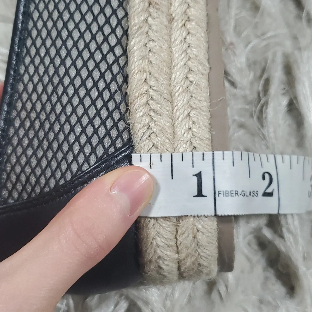 Adila Leather Platform Espadrilles